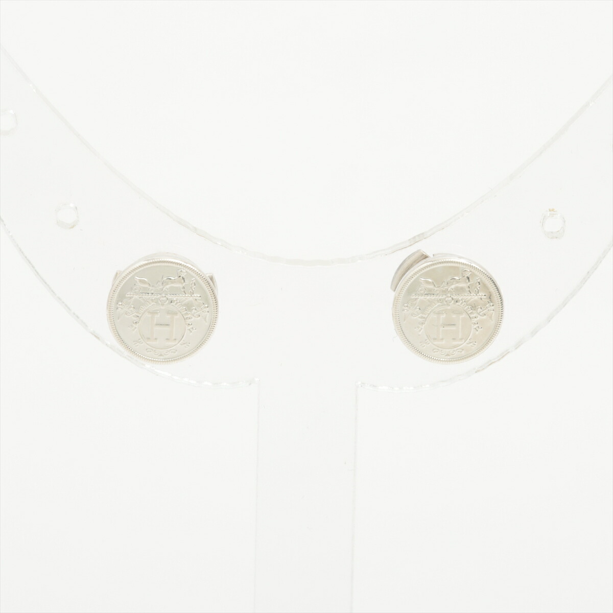 楽天市場】【中古】HERMES エルメス ピアス エクスリブリス TPM