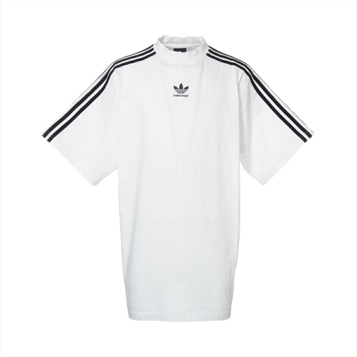楽天市場】【中古】BALENCIAGA××adidasロゴ刺繍Tシャツ 723976