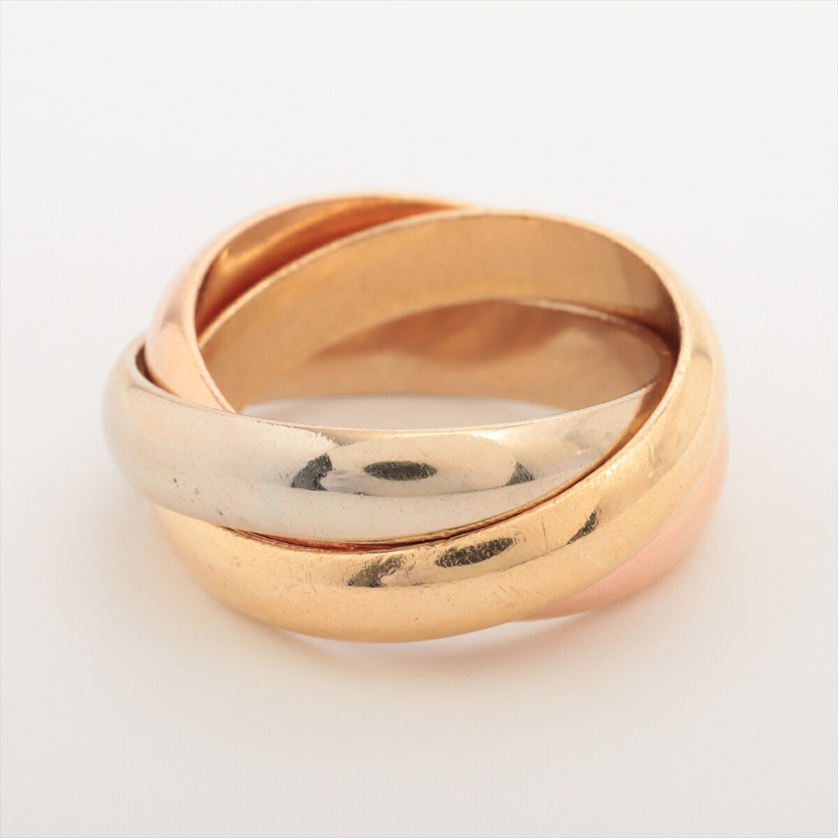 カルティエ トリニティ リング レア品 #48 Au750PG【22032】 カルティエ トリニティ リング レア品 #48 Au750PG【22032