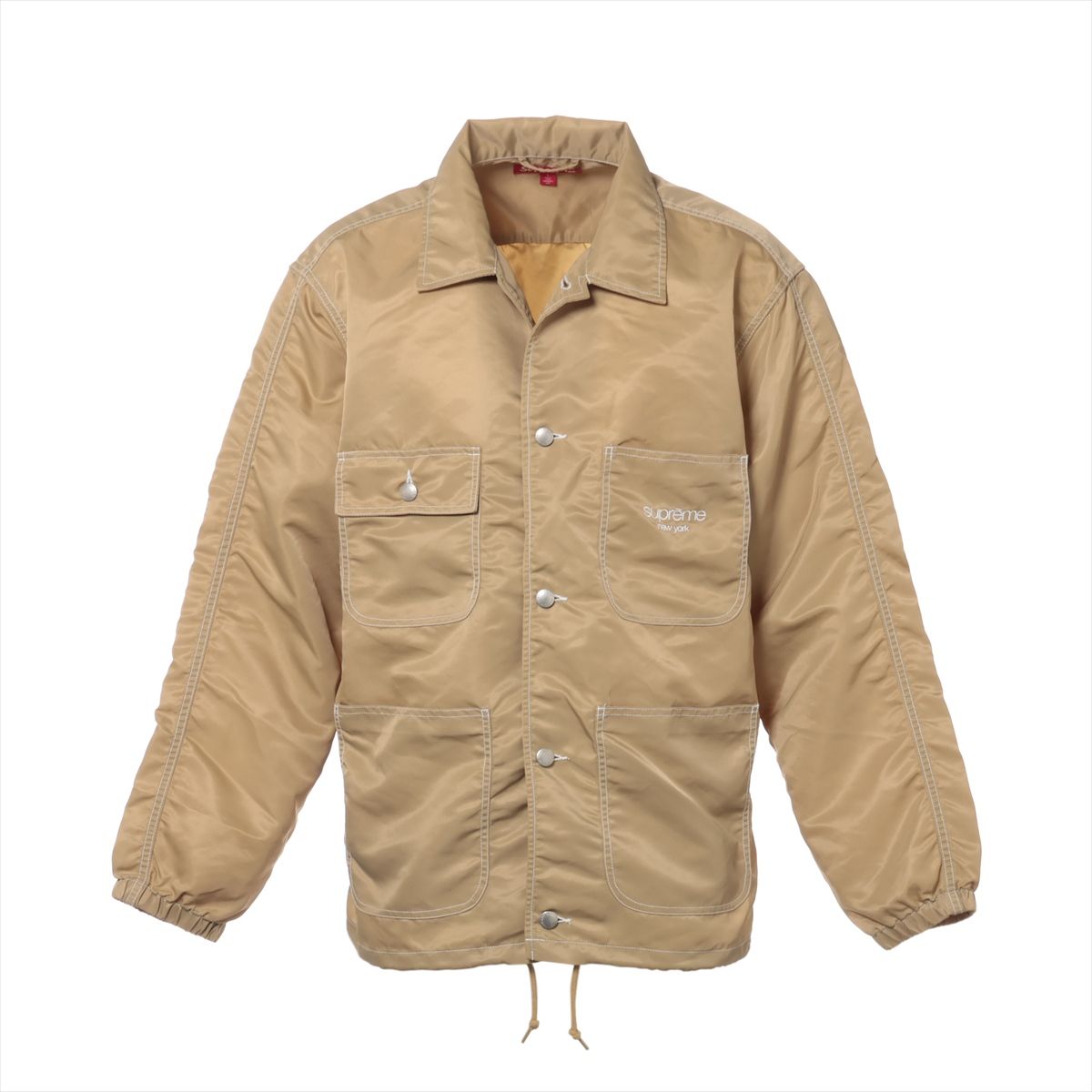 【中古】シュプリーム 24SS ナイロン ジャケット L メンズ ベージュ Nylon Chore Coat 17,797円