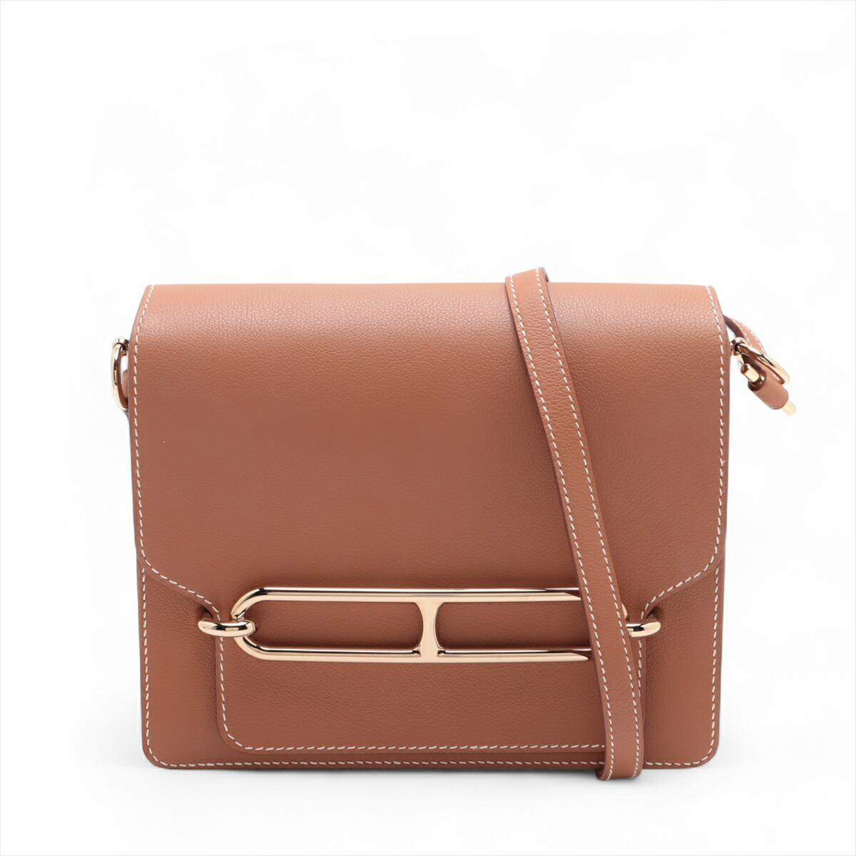 Hermes エルメス Roulis ロウリス ルリ 23 STAMP C【ランク：A】 サック ロウリス ルリ 23 ブラン ホワイト 白[] Sac Loulis 23