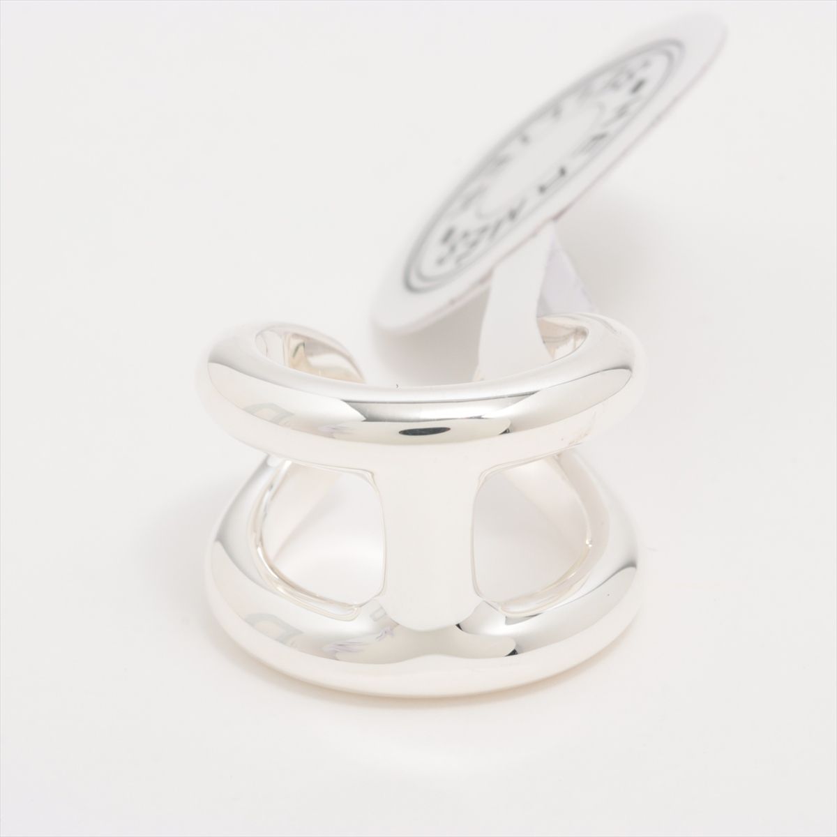 【中古】エルメス 牡モズGM 輪っか 51 925 14.8g しろがね色
