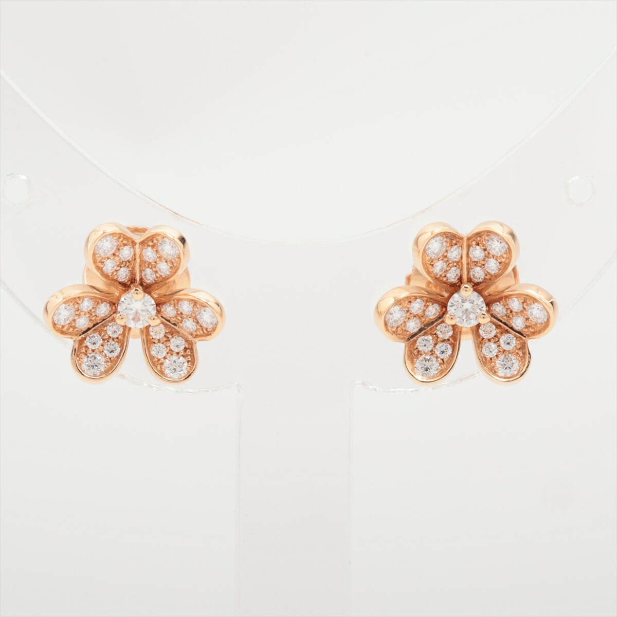 ヴァンクリーフ＆アーペル K18PG ダイヤモンド フリヴォル ピアス 楽天市場】ヴァンクリーフ＆アーペル Van Cleef & Arpels ピアス