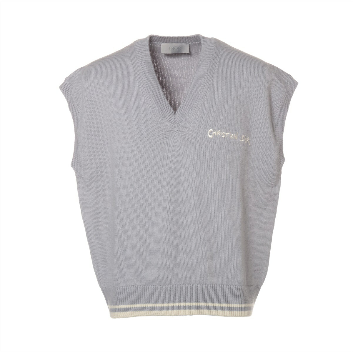 美品 クリスチャンディオールスポーツ コットンニットベスト 白 M*BD1302 楽天市場】極美品 Dior × DENIM TEARS ディオール デニム