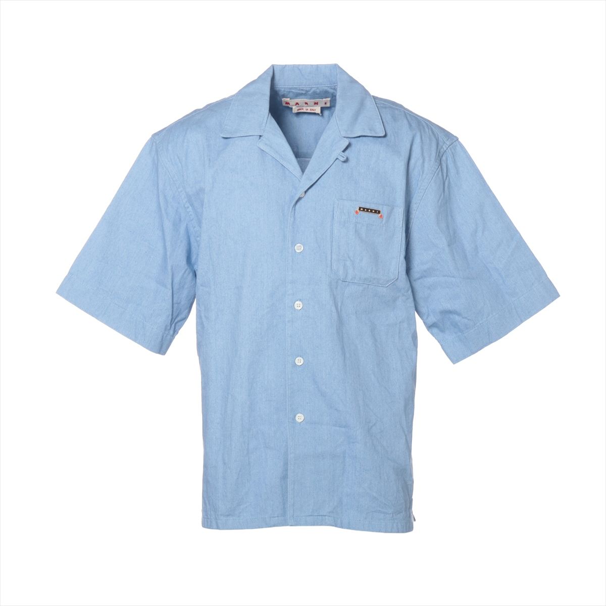 【中古】マルニ 25SS コットン シャツ 44 メンズ ライトブルー CUJU0017A0 Trunkaroo