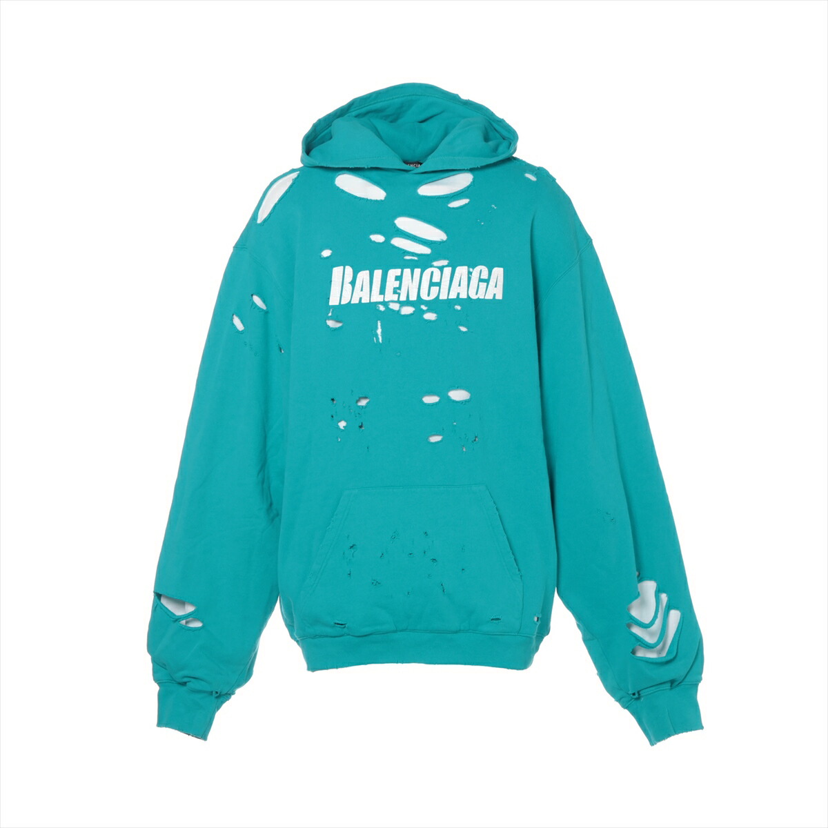 じ*ょ様 BALENCIAGA カラフルパーカー UNISEX 関税・送料込 Balenciaga EMBROIDERED ZIP-UP パーカー