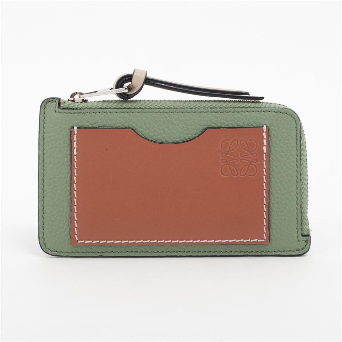 【LOEWE】　ラウンドコインケース　ブラウン LOEWE ロエベ コインケース 小銭入れ レディース アナグラム