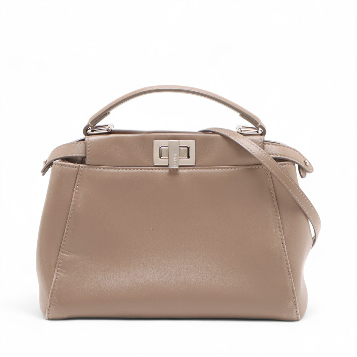 楽天市場】【中古】FENDI ピーカブー 2WAYハンドバッグ レザー