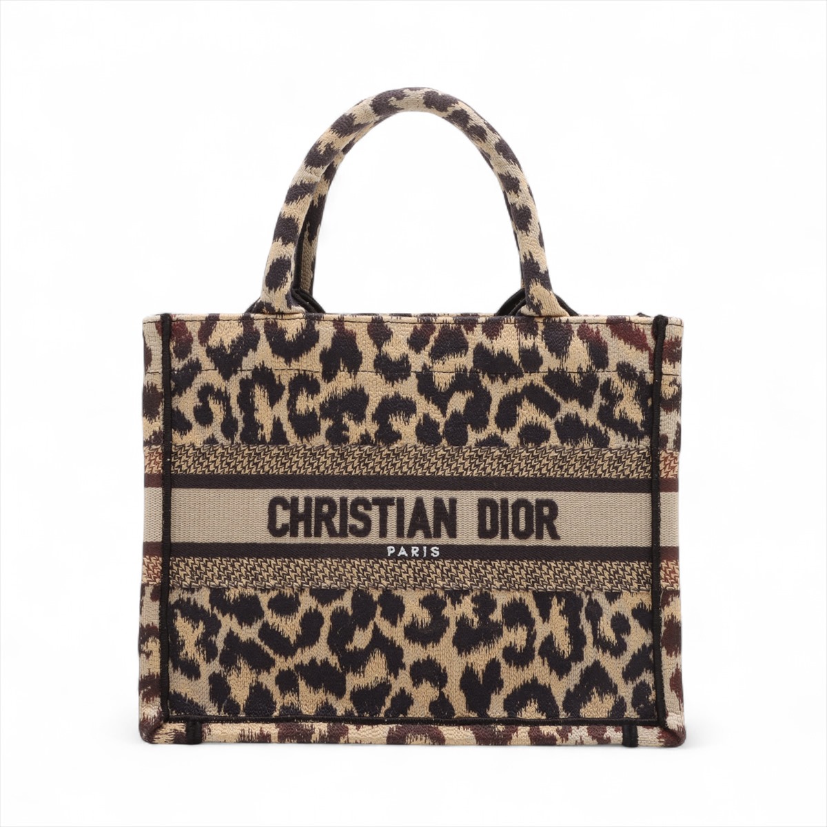 クリスチャンディオール ブックトート ミニ フォンバッグ レオパード ヒョウ柄 大好評「ディオール ブックトート」に魅惑的なレオパード柄の新作が