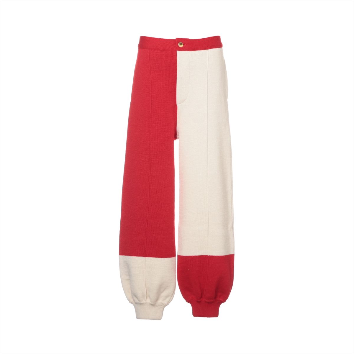 【中古】グッチ ウール パンツ S メンズ レッド 724731 バイカラーニットパンツ 19,416円