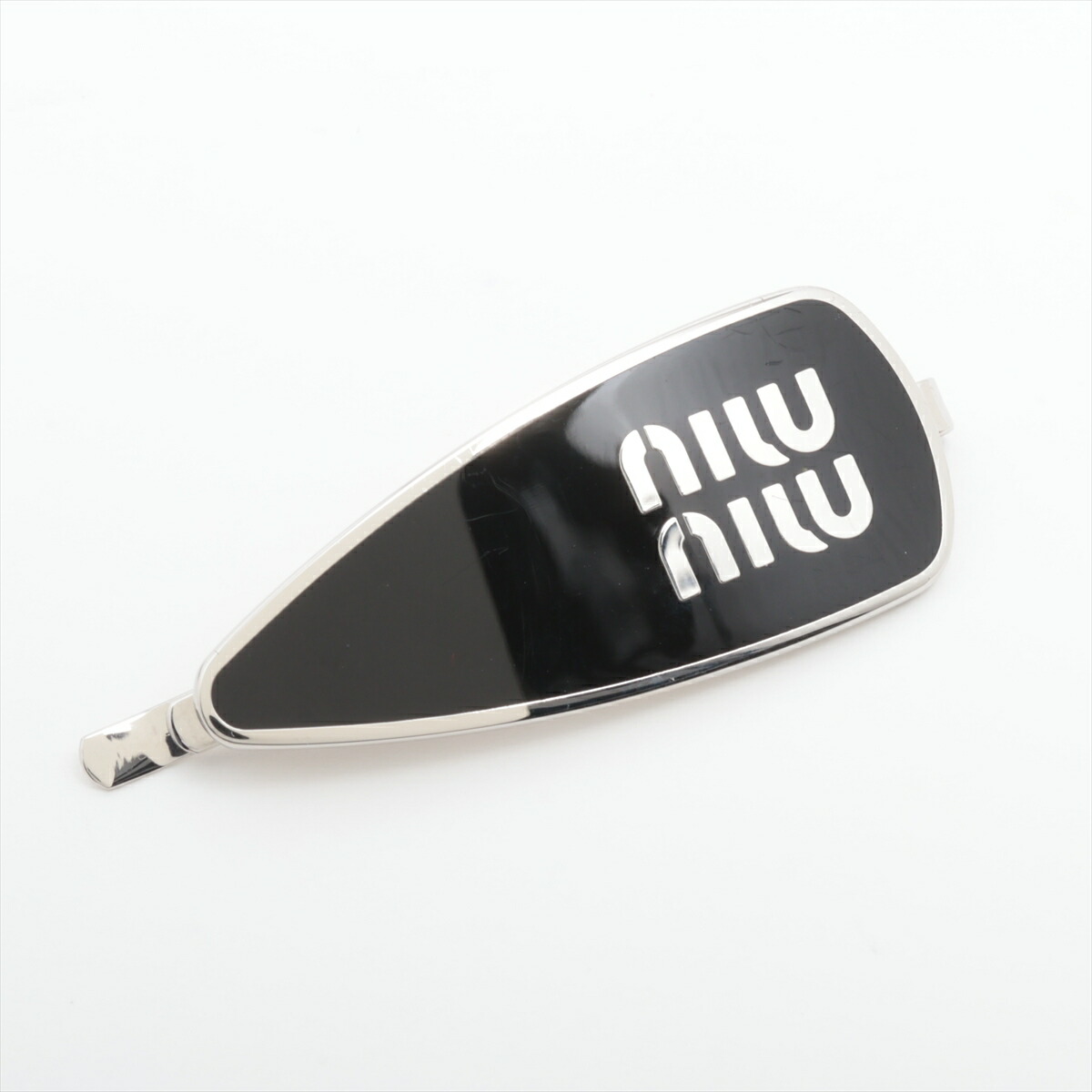 楽天市場】ミュウミュウ MIU MIU ヘアピン シルバーxクリア