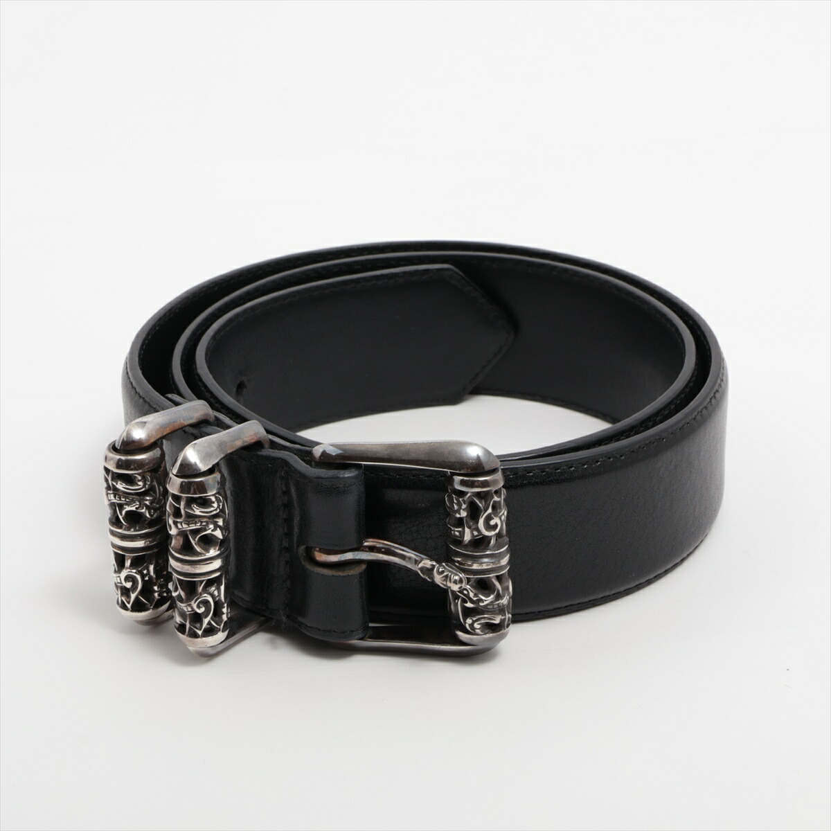 クロムハーツ 3PC/3PC ケルティックローラー レザーベルト メンズ 38 CHROME HEARTS クロムハーツ 3ピース ケルティックローラー