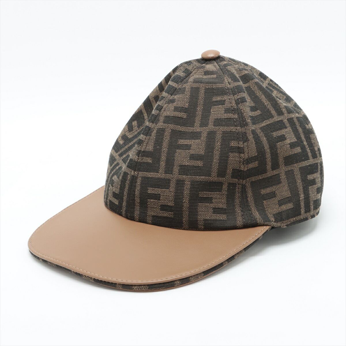 FENDIキャップ茶色ズッカ柄美品 FENDI キャップズッカ柄