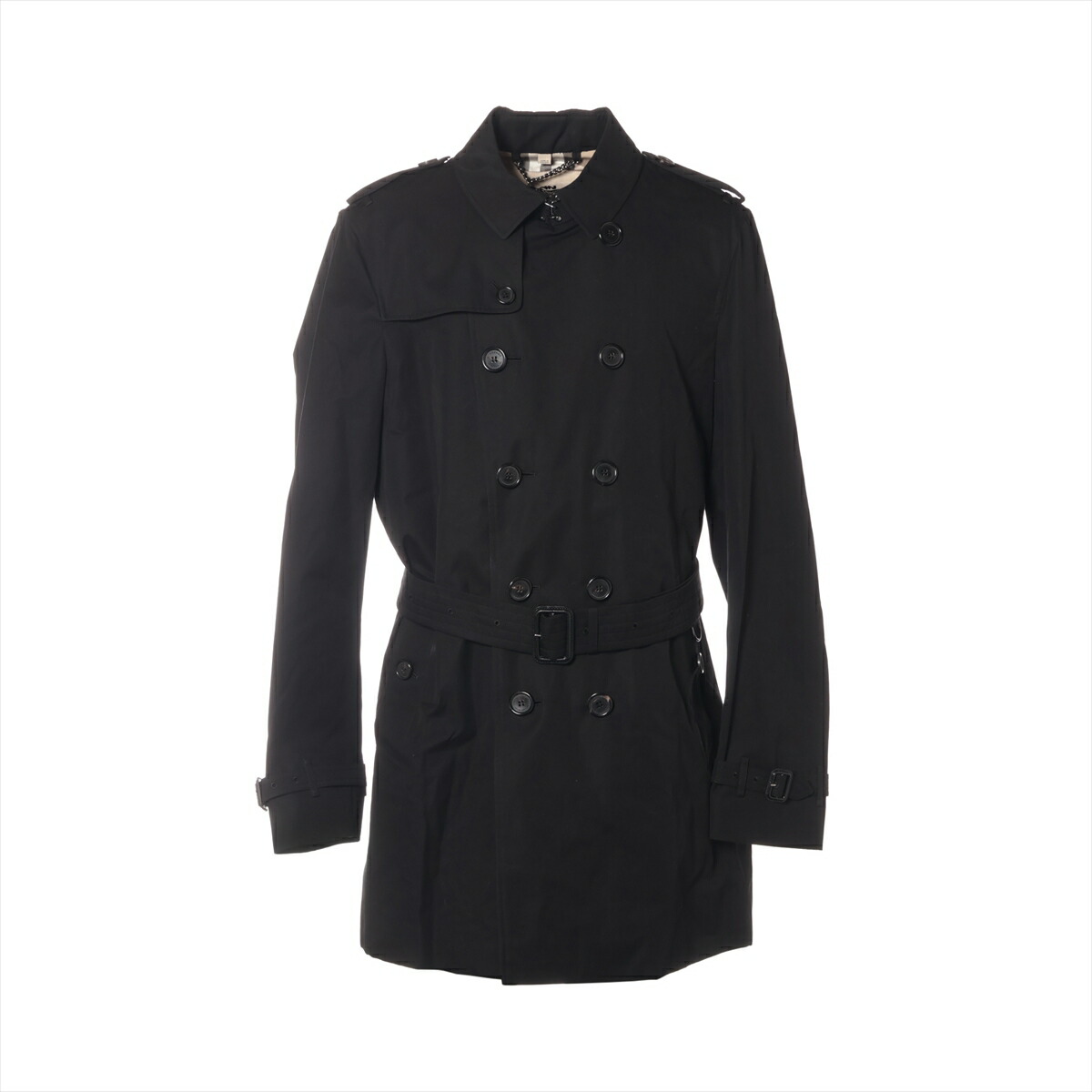 【美品】burberry メンズ　トレンチコート　Lサイズ　バーバリー　ハイブラ 楽天市場】BURBERRY バーバリー ハーフトレンチコート ブラック