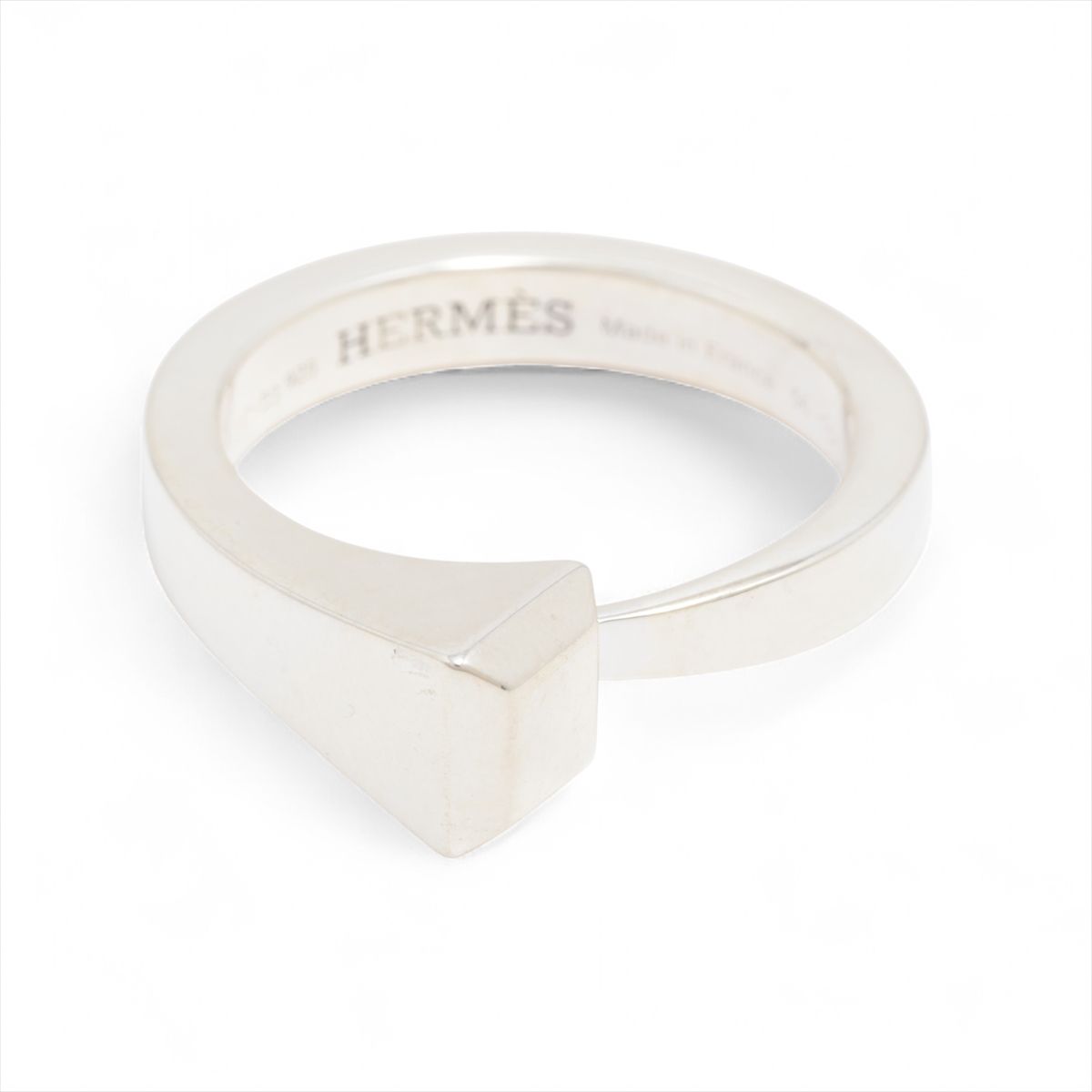 【中古】エルメス クルー ド フォルジュ リング 56 925 6.6g シルバー 49,213円