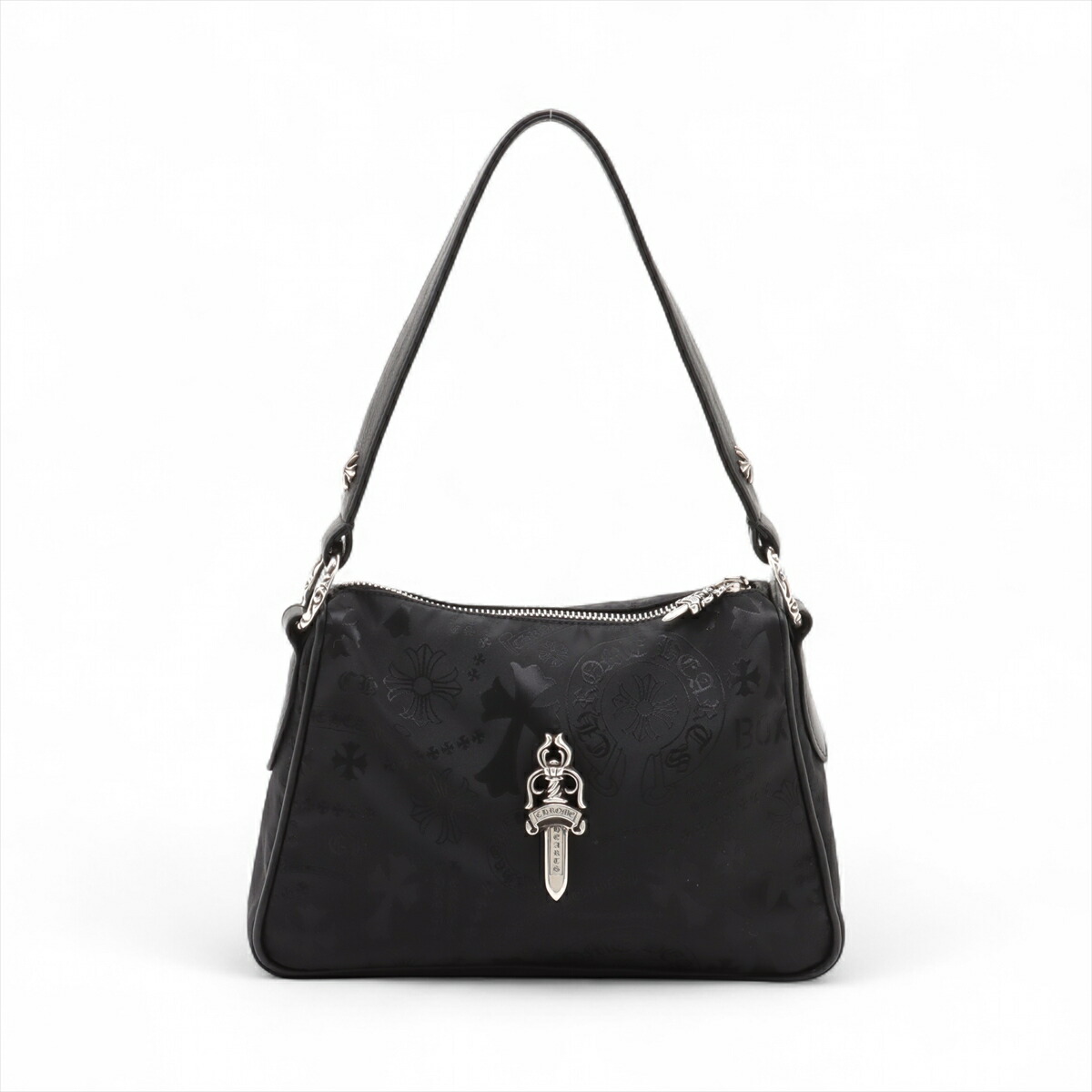 楽天市場】CHROME HEARTS SHOULDER BAG DAGGER BLACK LEATHER