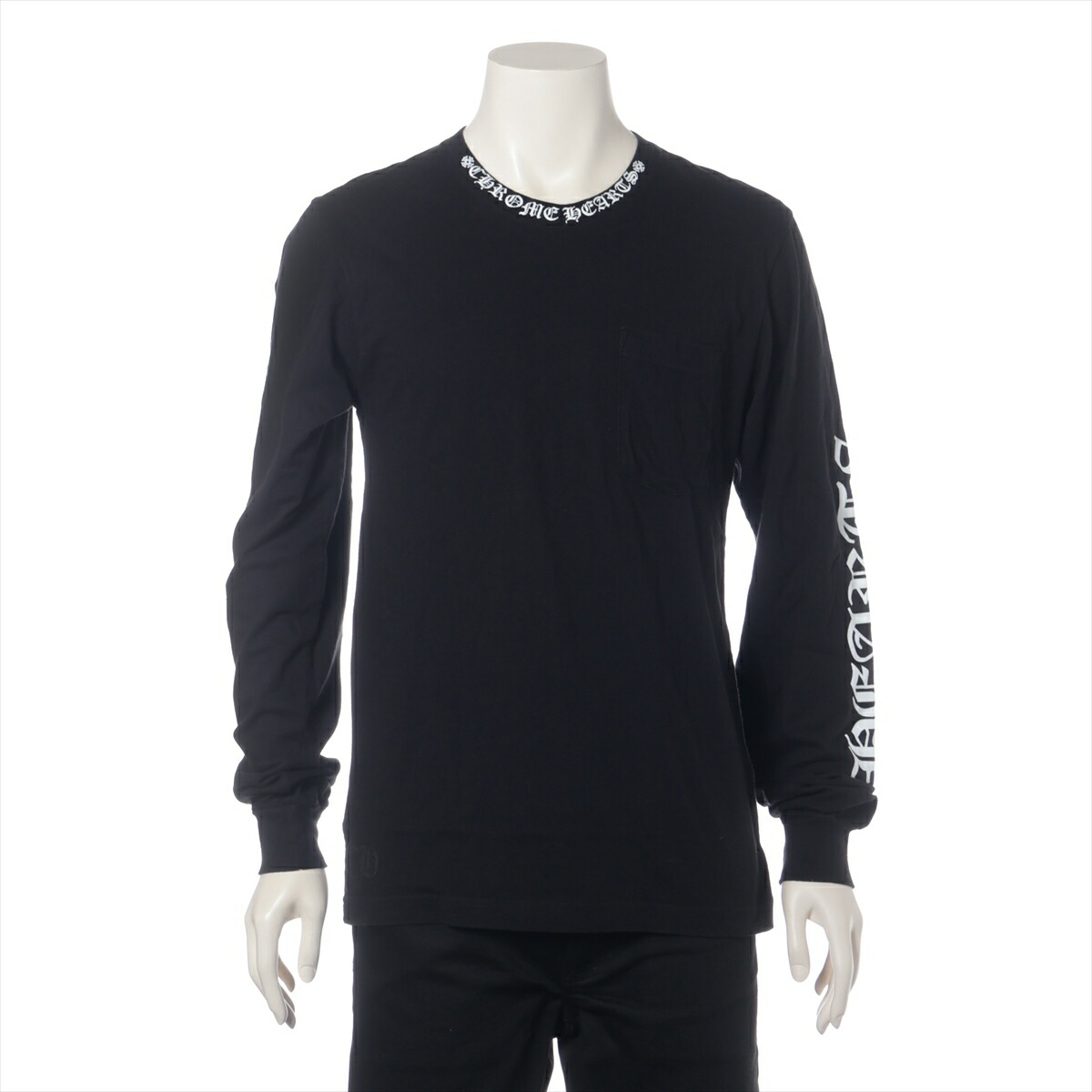 楽天市場】クロムハーツ ロングTシャツ V1 黒／赤 Lサイズ 長袖