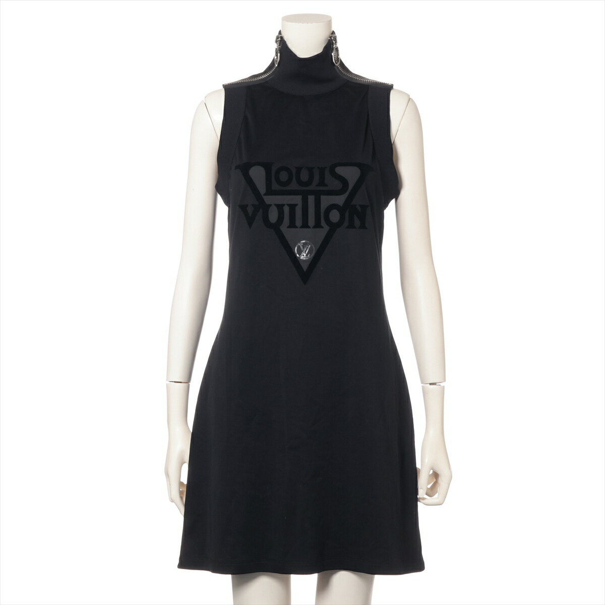Louis Vuitton ネイビー ノースリーブ ワンピース 8230185640018.jpg