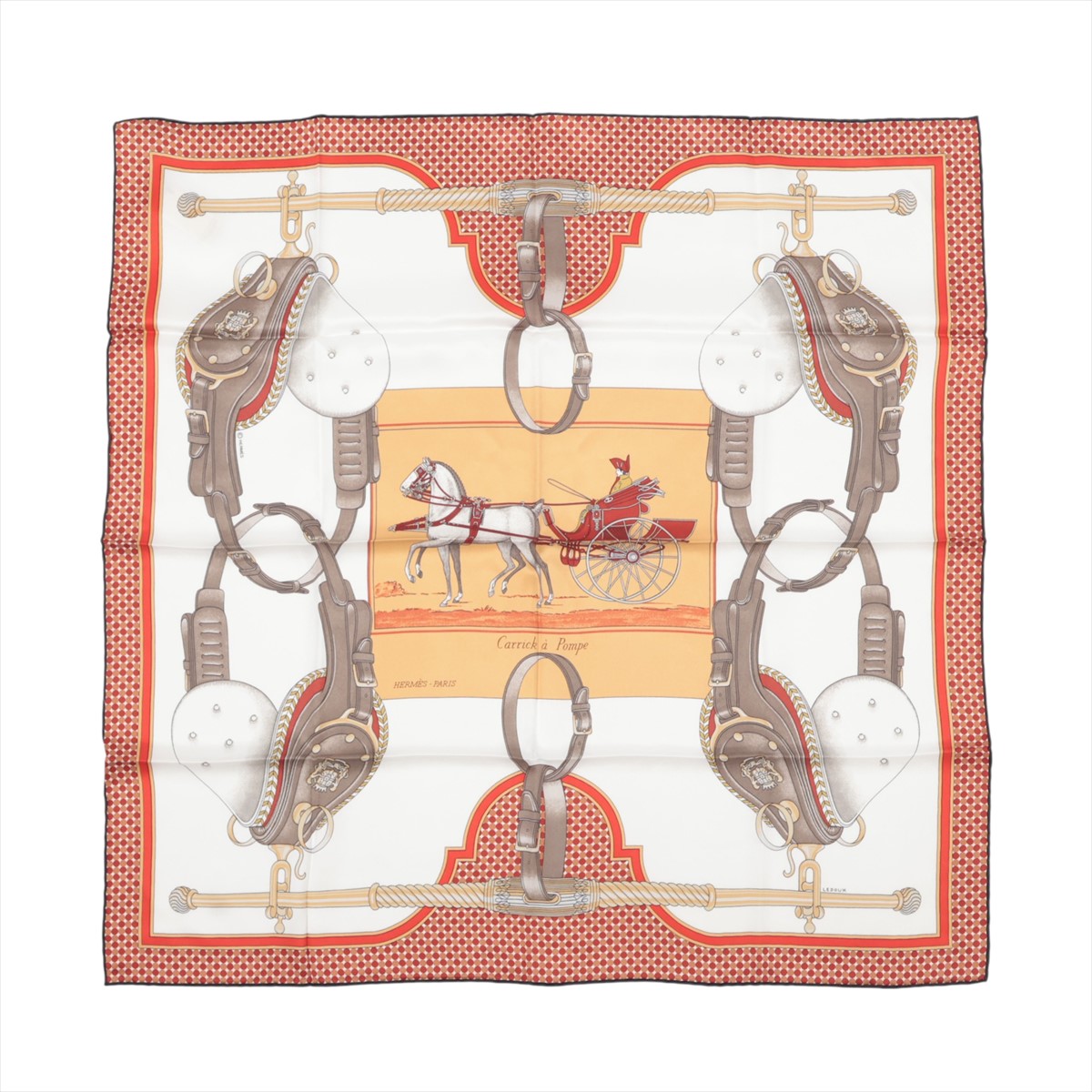 楽天市場】【中古】HERMES エルメス カレ90 EQUIPAGES 馬車