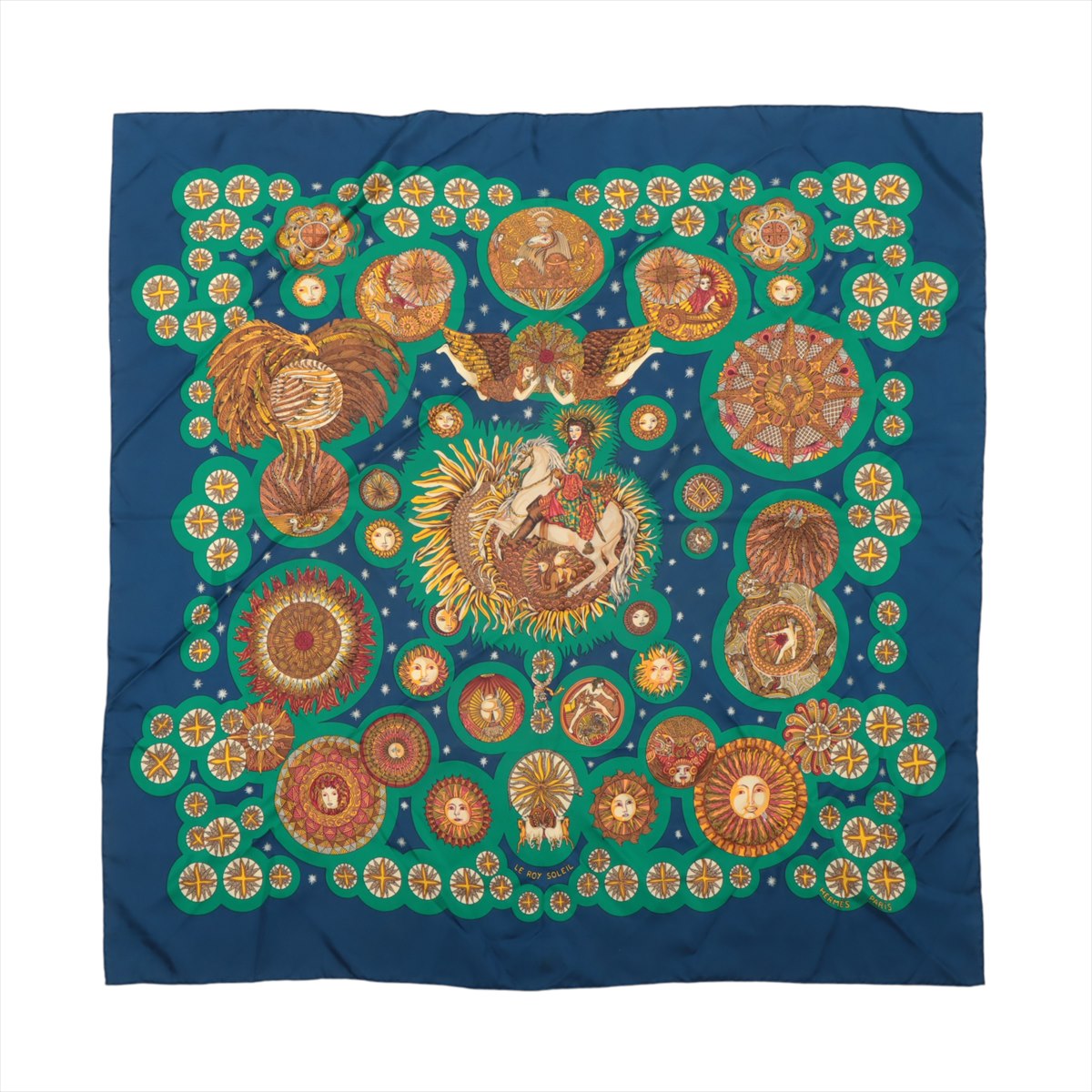 楽天市場】エルメス HERMES スカーフ カレ90 シルク Soleil de