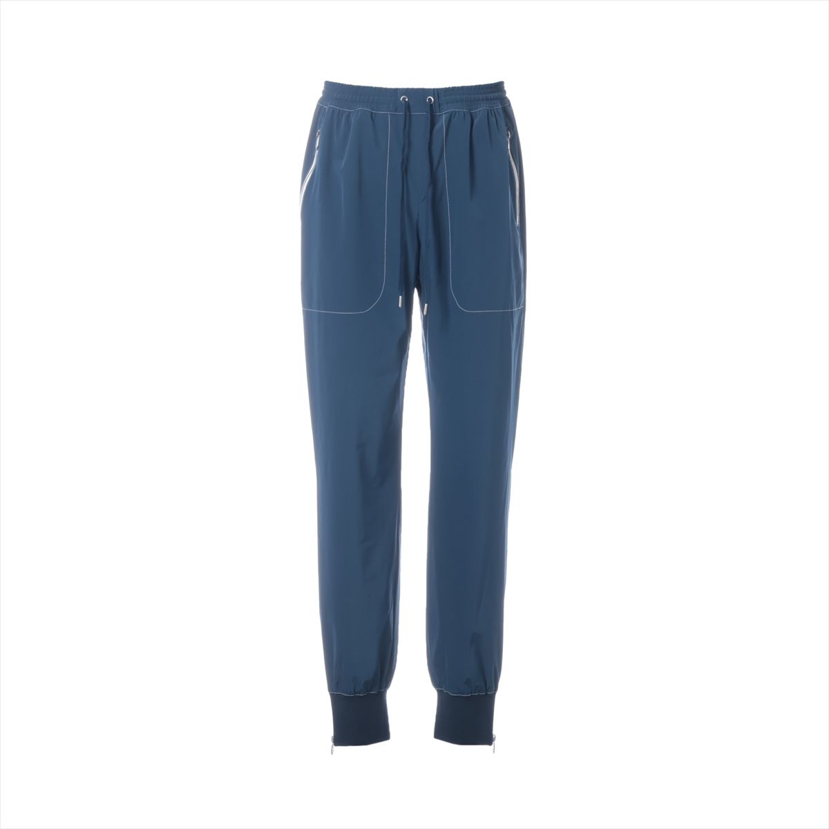 【中古】エルメス 23AW ナイロン トラックパンツ 40 メンズ ブルー