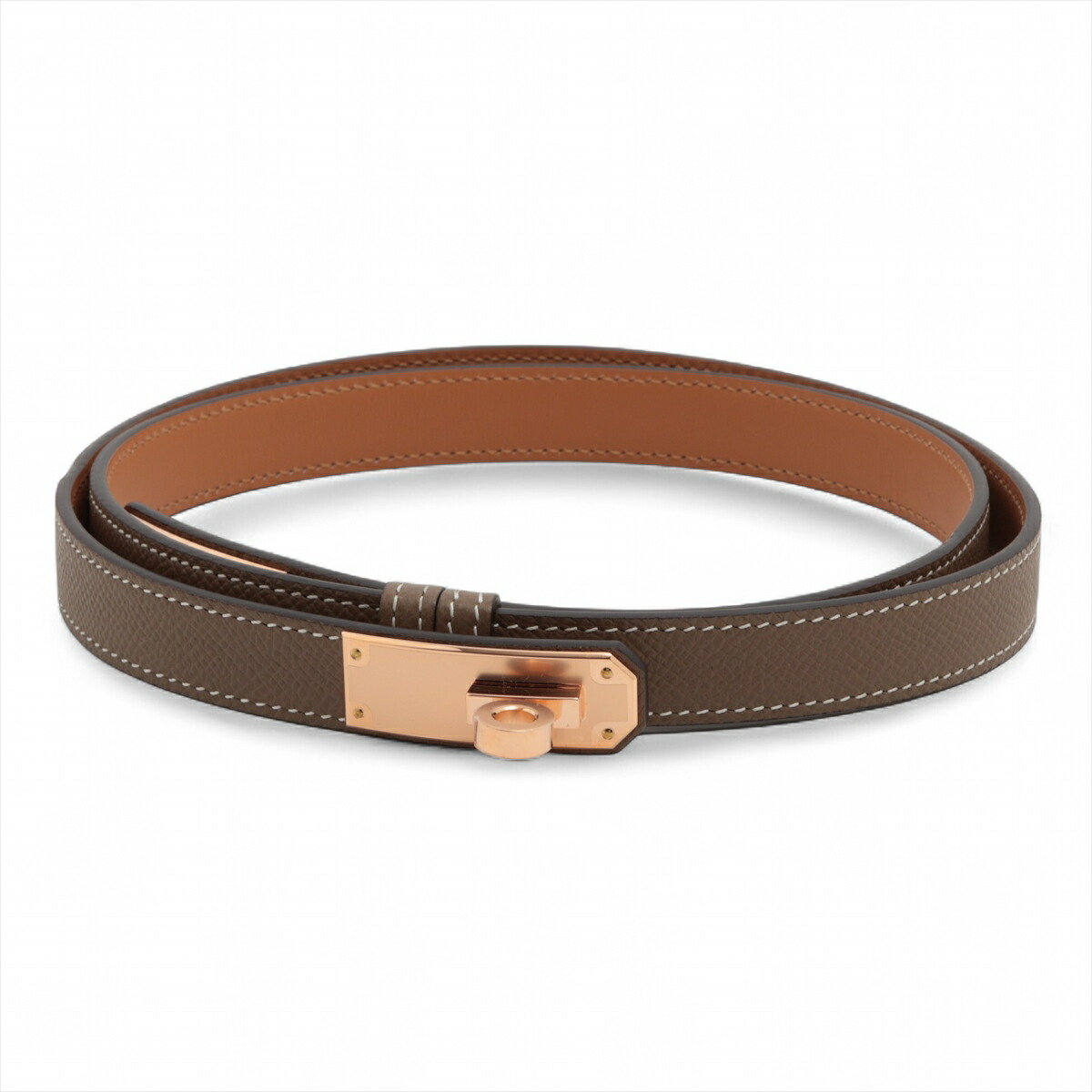 【未使用】HERMES エルメス　ベルト　ケリー　ヴォーエプソン レッド 12240380_1.jpg