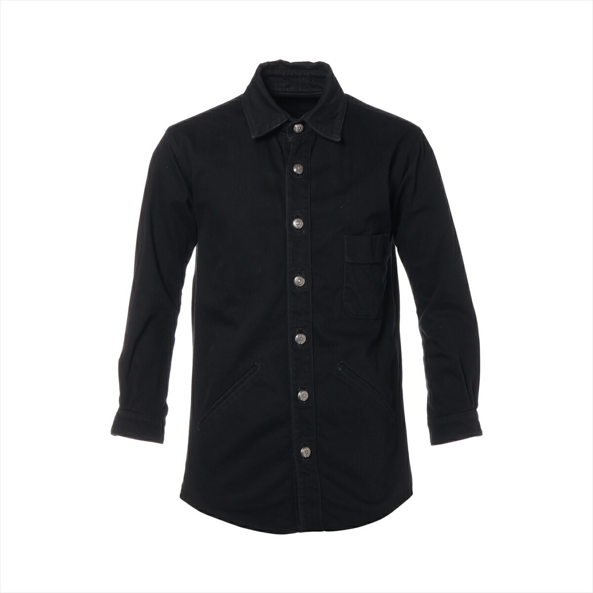 クロムハーツ ワークドッグ クロスボールボタンジャケット 黒 ブラック JPタグ クロムハーツ ワークドッグ クロスボールボタンジャケット 黒