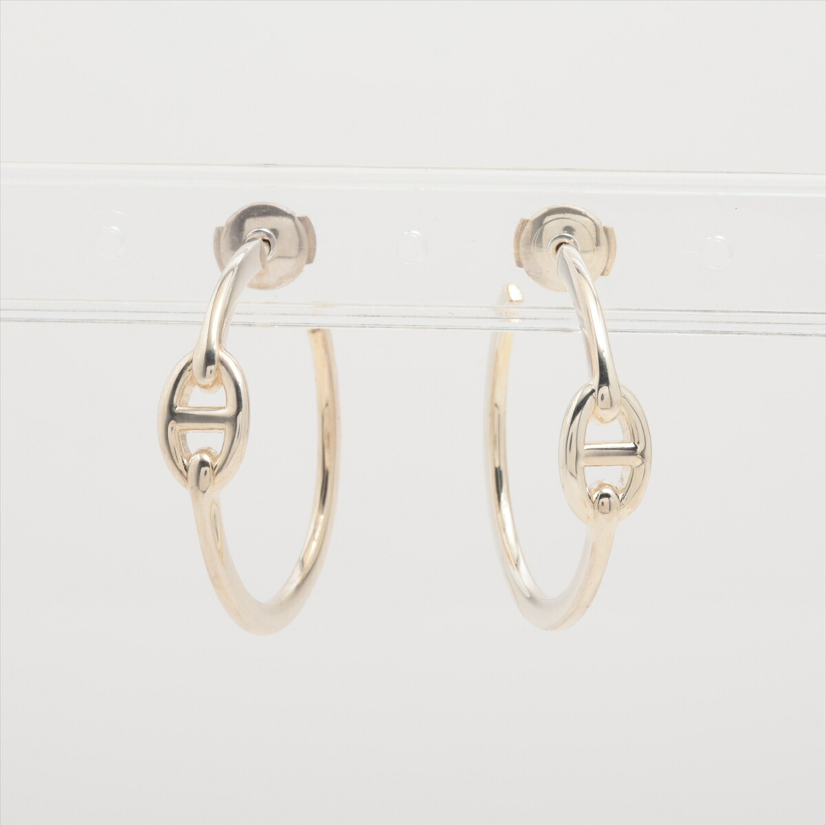 楽天市場】HERMES エルメス ピアス シェーヌダンクル アンシェネ PM