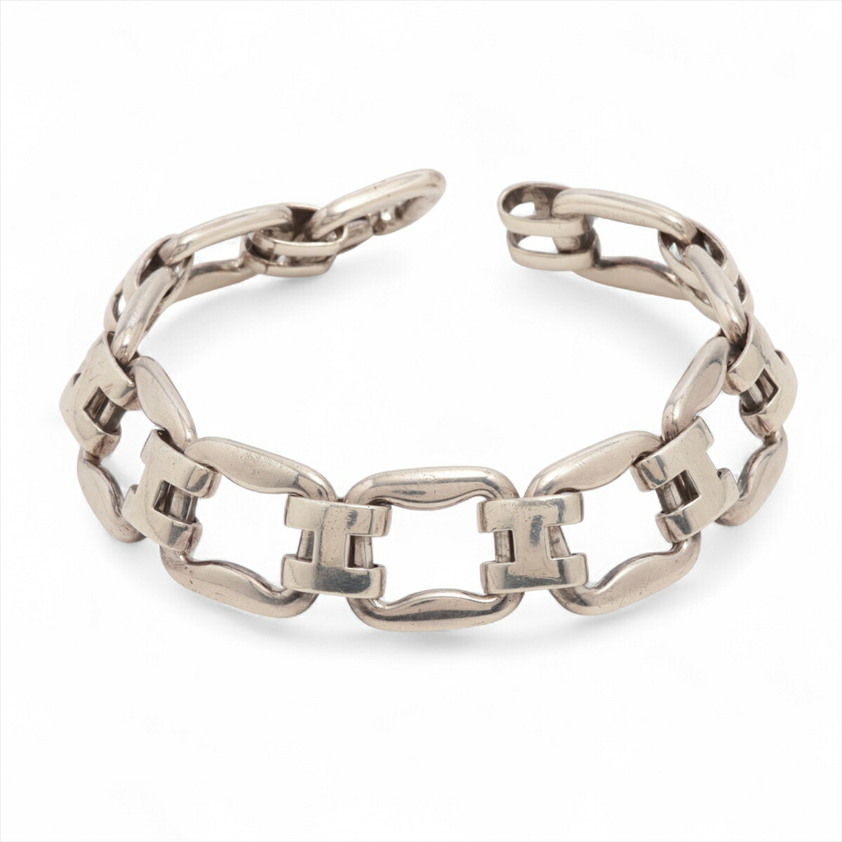 HERMES エルメス　ブレスレット　ヴィンテージ　デストリエ HERMES エルメス ビンテージ ブレスレット シルバー デストリエ