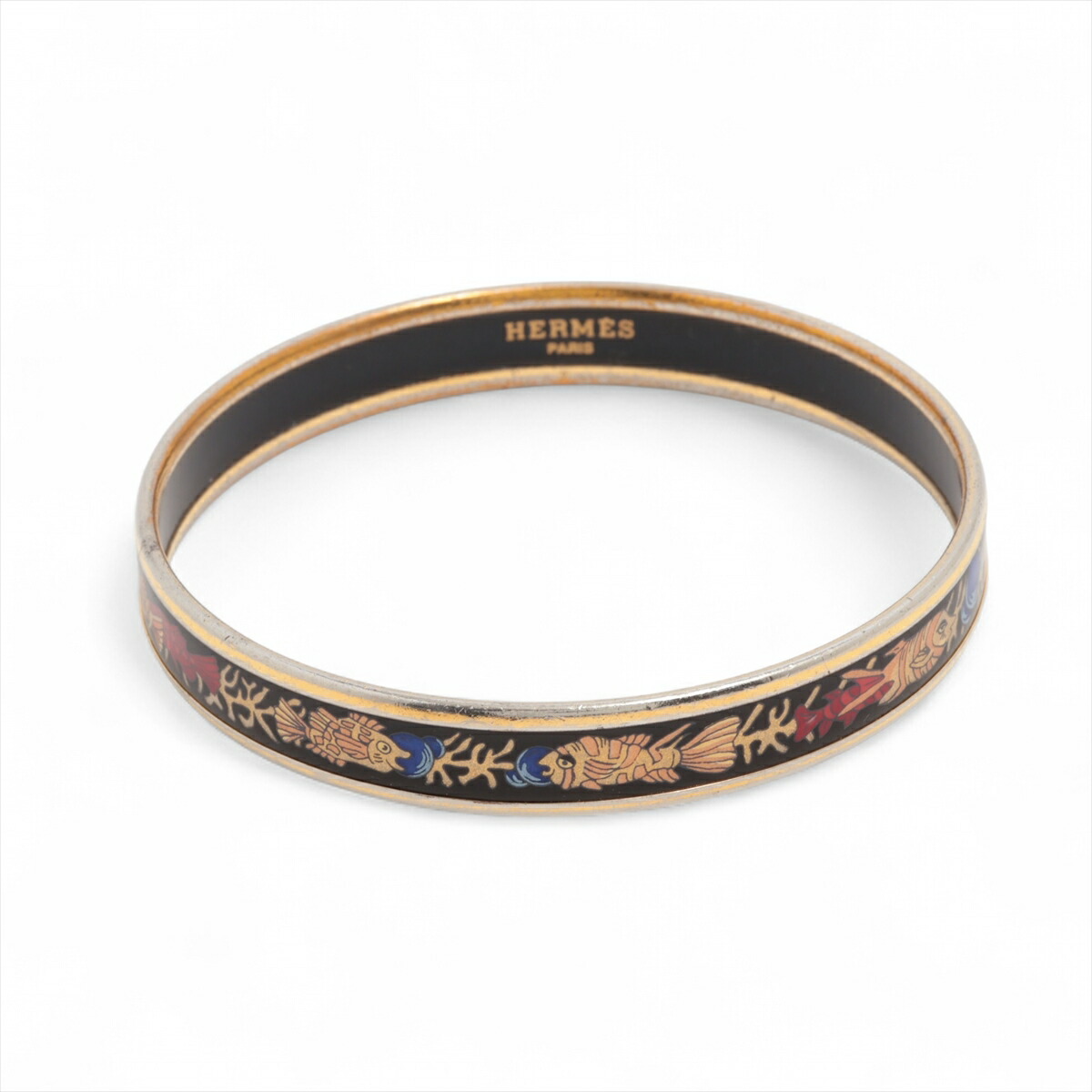 楽天市場】【中古】HERMES エルメス エマイユGM バングル