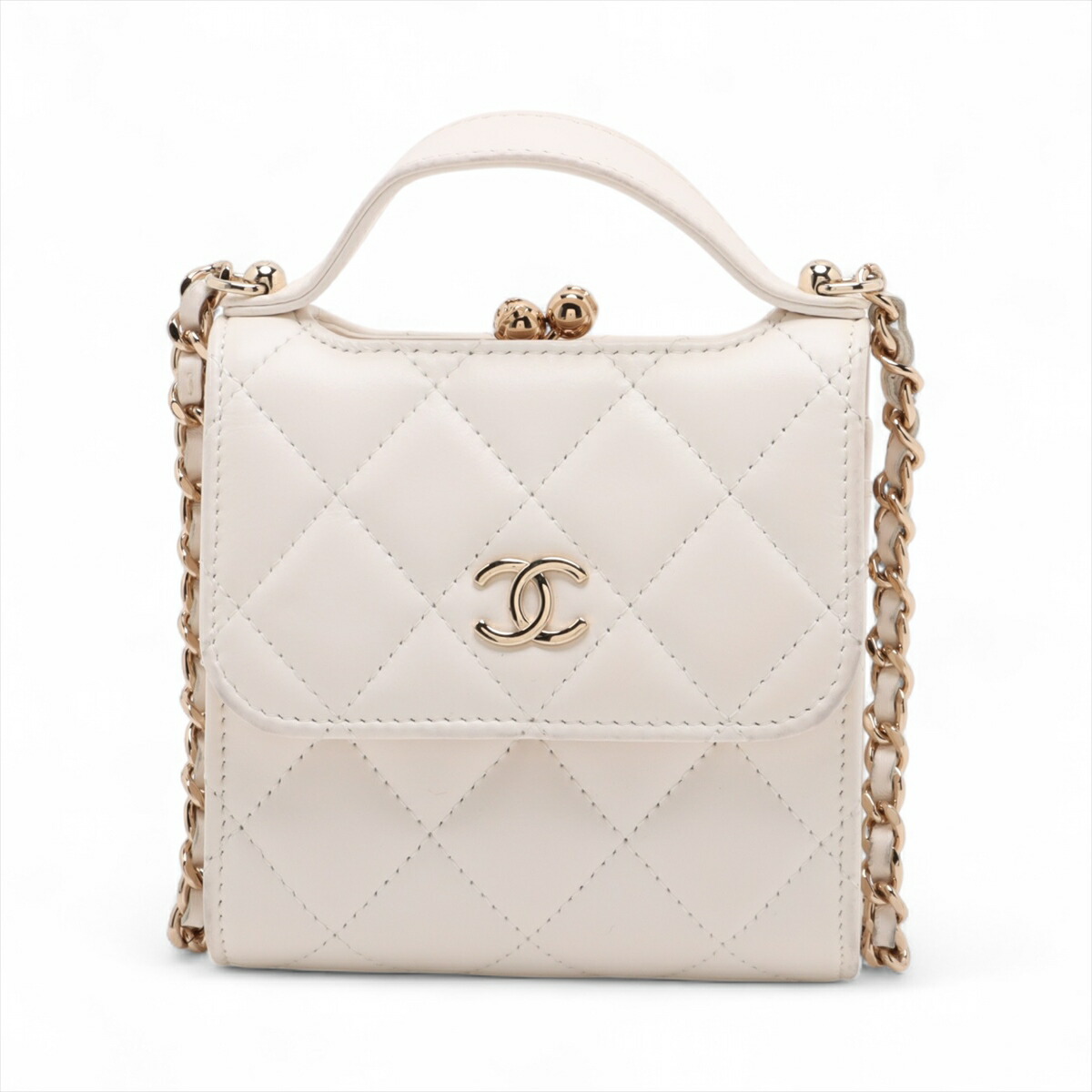 楽天市場】シャネル マトラッセ がま口 チェーンショルダーバッグ