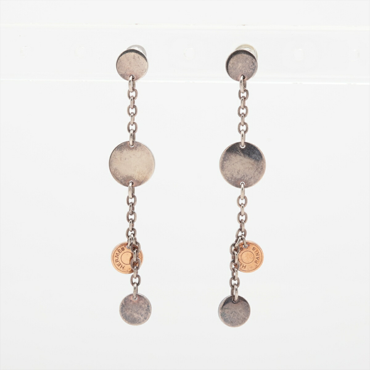 楽天市場】エルメス HERMES セリエ K18WGガンバードピアス(シルバー 総