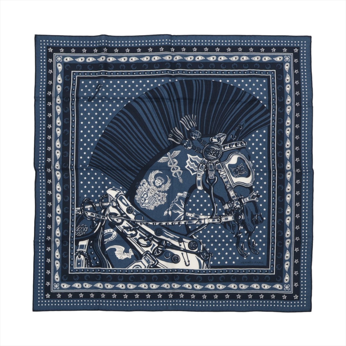 箱付き未使用品✨️　23AW　エルメス　カレ70　パンパ　pampa　ネイビー 楽天市場】エルメス カレ70 スカーフ PAMPA パンパ ネイビー