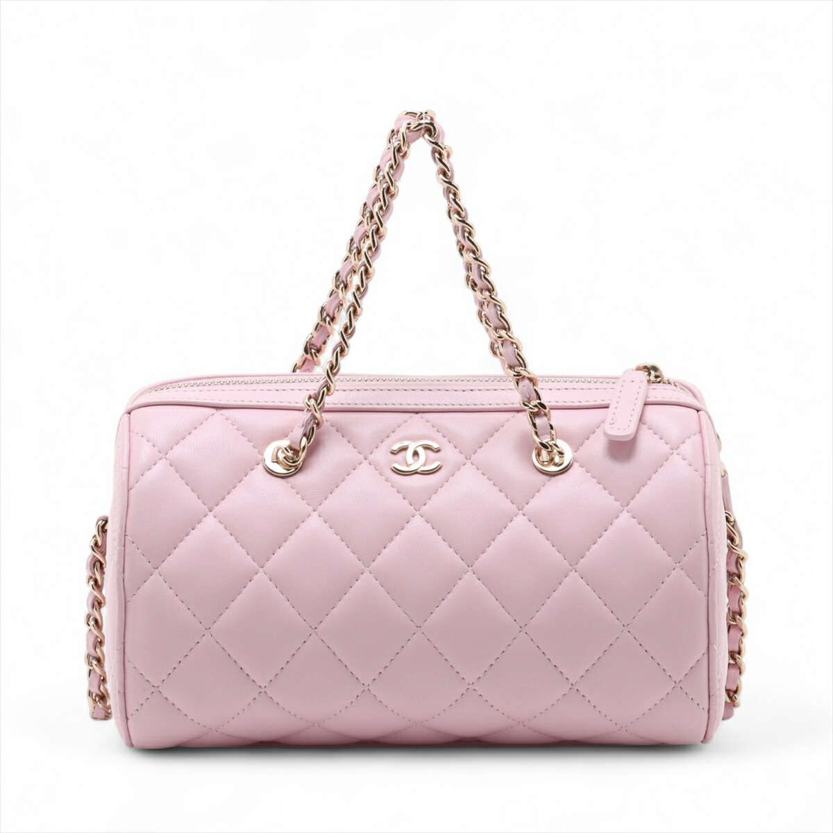 楽天市場】シャネル AS1787 ラムスキン ピンクxGD金具 マトラッセ
