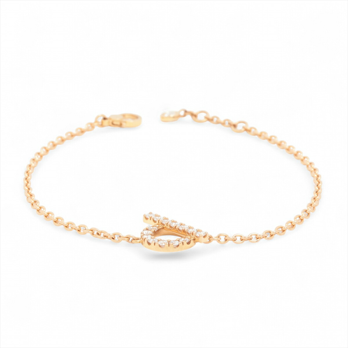 楽天市場】HERMES エルメス フィネス ダイヤ ブレスレット K18PG 750