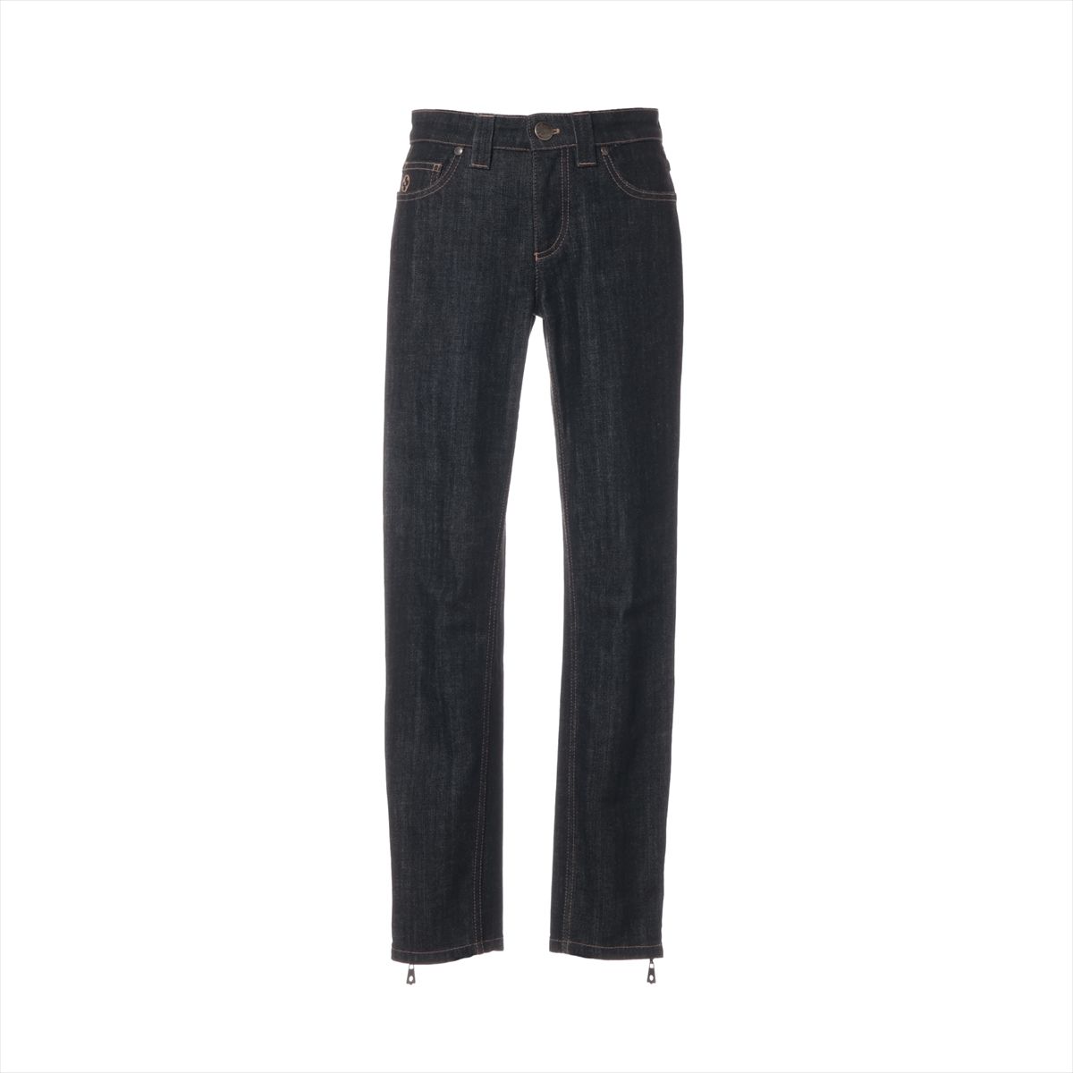 【中古】ヴィトン 09AW コットン デニムパンツ 34 レディース ブラック RW092W