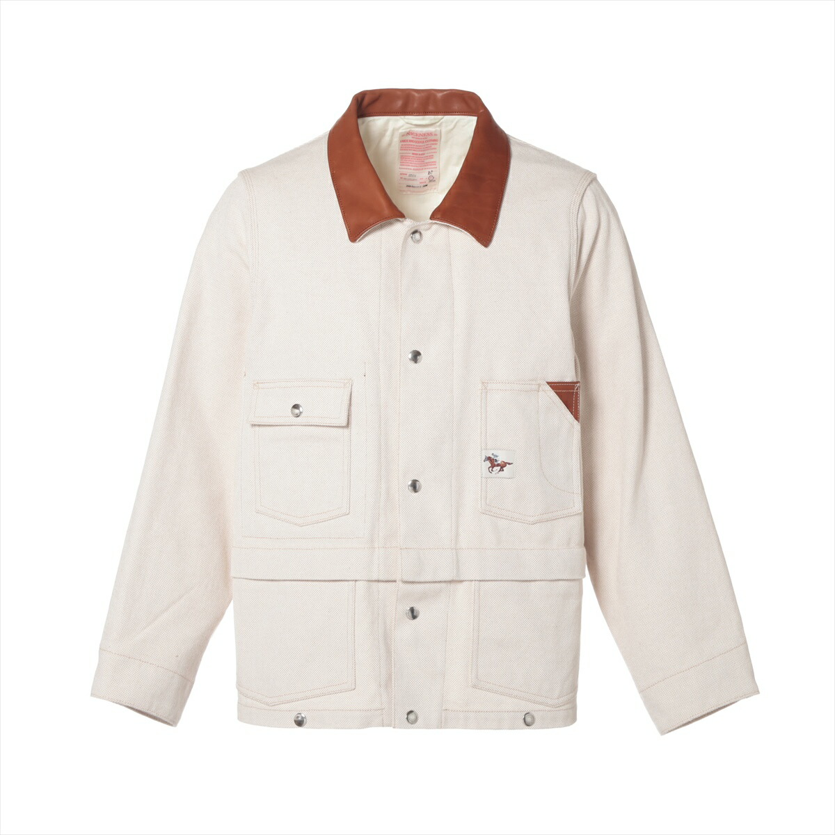 楽天市場】【中古】NICENESS 【EDEN】 レザー切替オックスジャケット