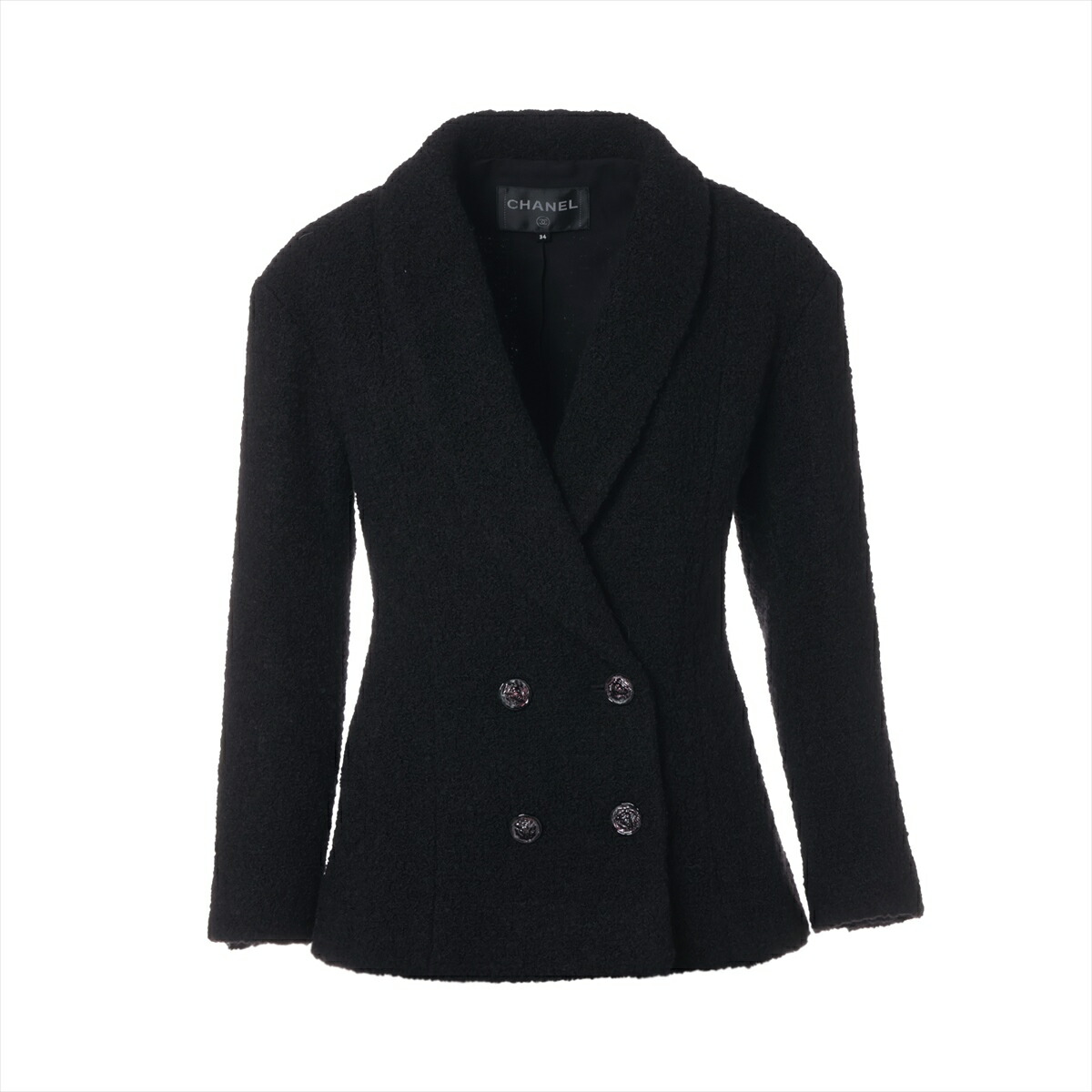 楽天市場】シャネル CHANEL ウール ツイード ブルゾン 服 ブルー