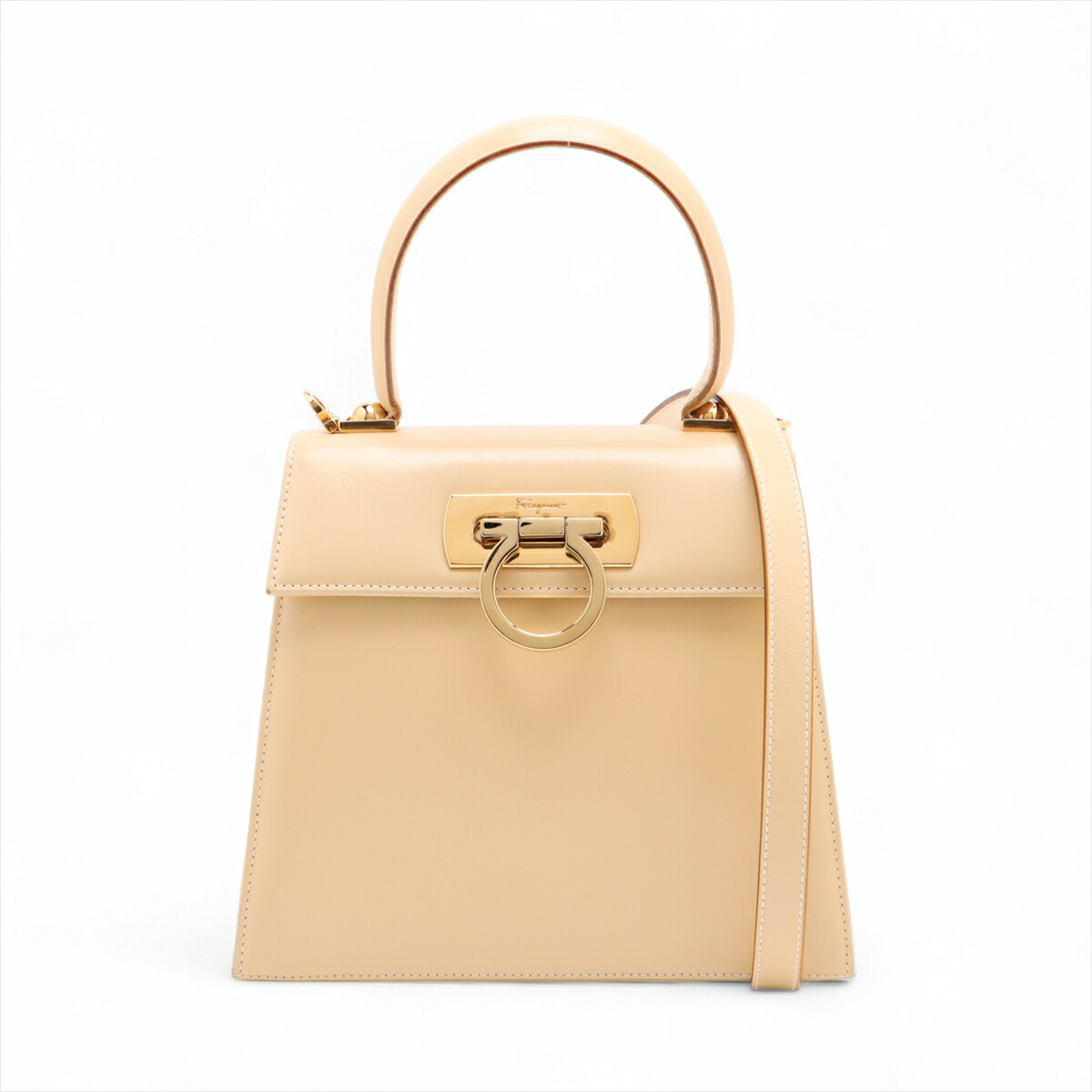 美品✨サルヴァトーレフェラガモ ガンチーニ 2way ハンドバッグ ブラウン サルヴァトーレフェラガモ ガンチーニ ハンドバッグ ショルダーバッグ