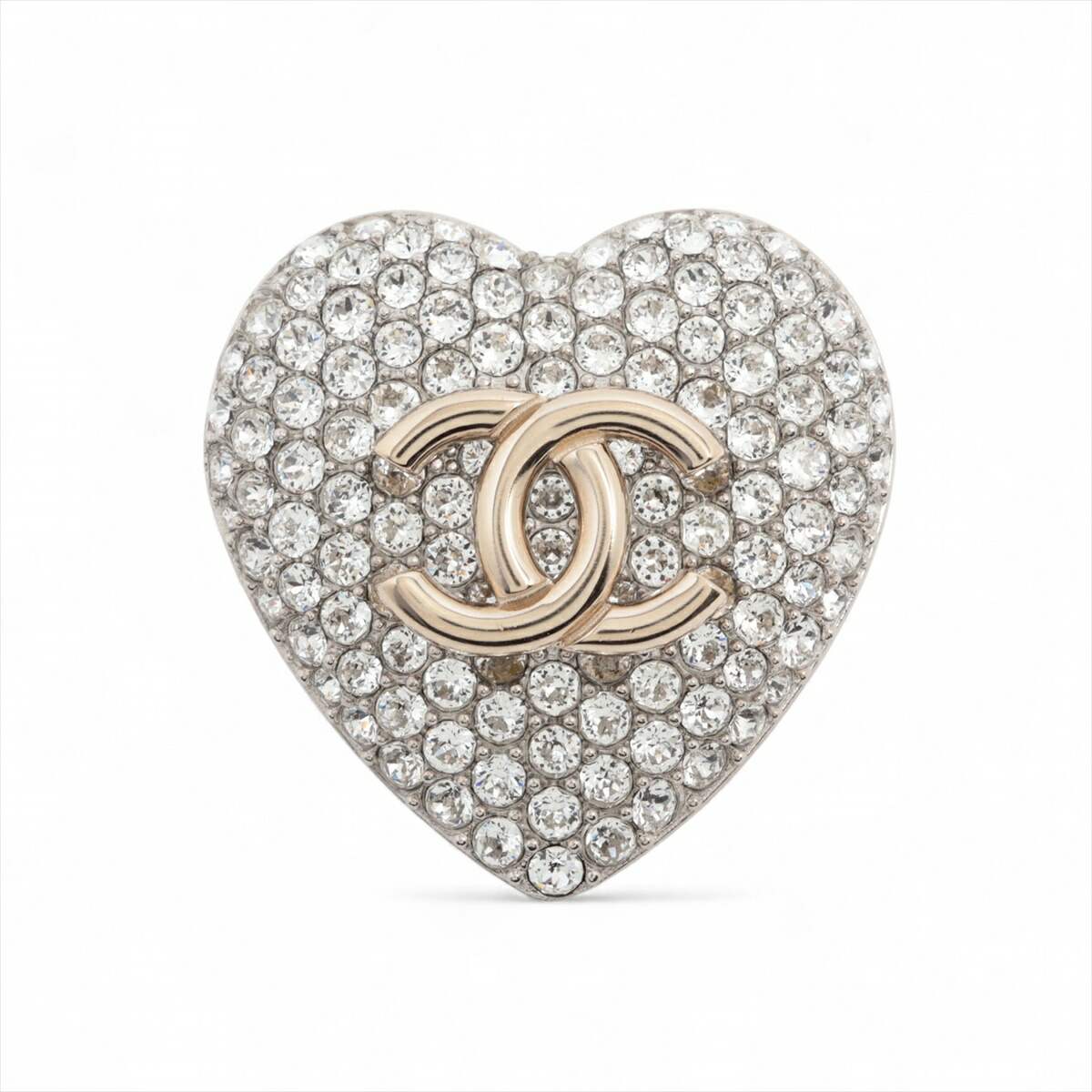 CHANEL ココマーク　ハート　02P ピンブローチ　ゴールド　シャネル CHANEL ココマーク ハート 02P ピンブローチ ゴールド シャネル