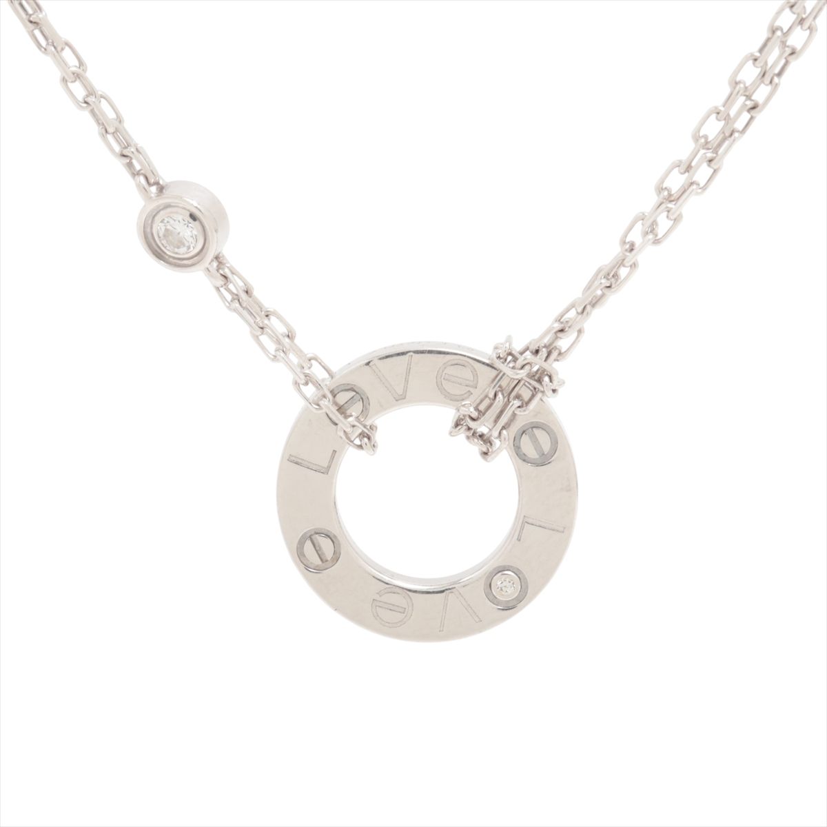楽天市場】【美品】カルティエ LOVEネックレス ダイヤモンド
