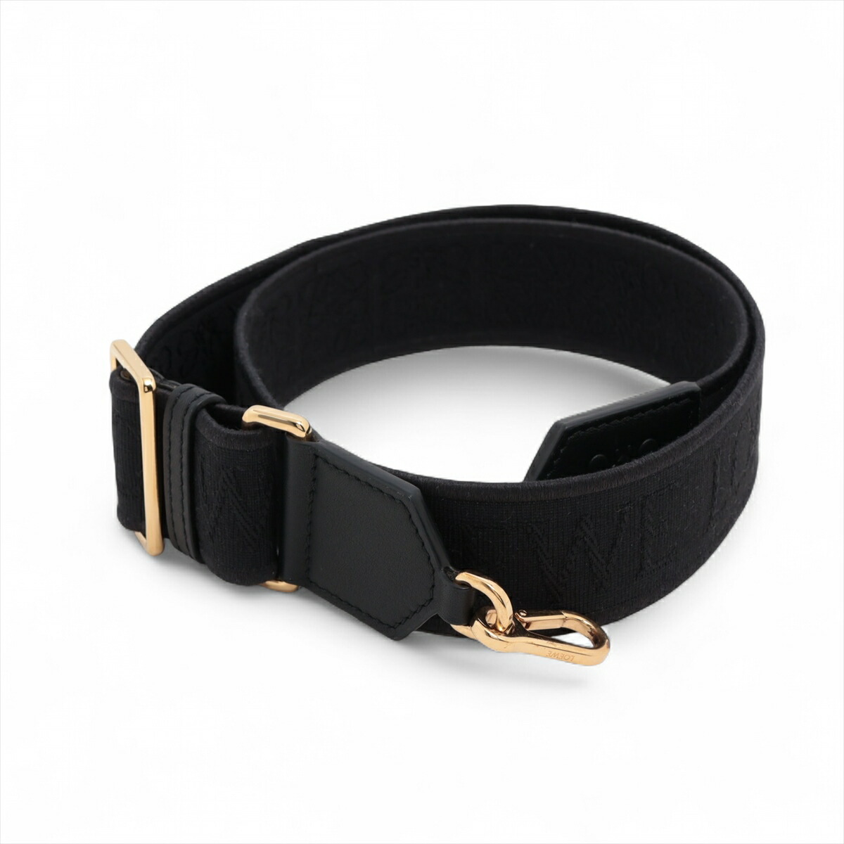 □未使用□ ロエベ ストラップ バッグストラップ キャンバス レザー  