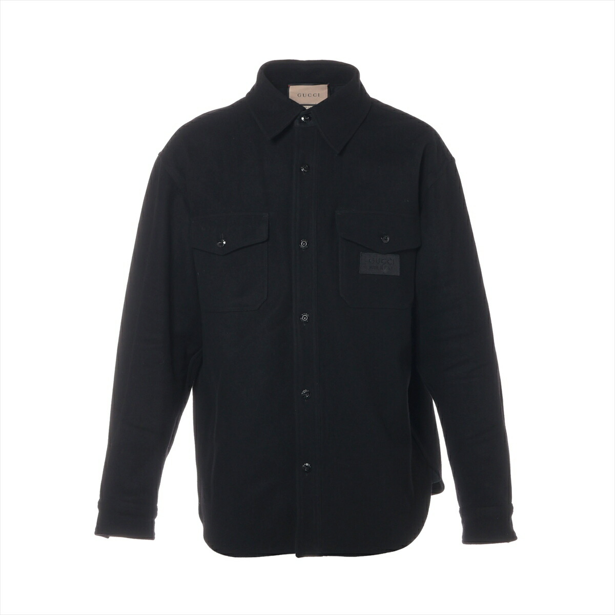 GUCCI レザーシャツ ブラック 楽天市場】【グッチ】Gucci メンズ スエード ジェニュイン レザー