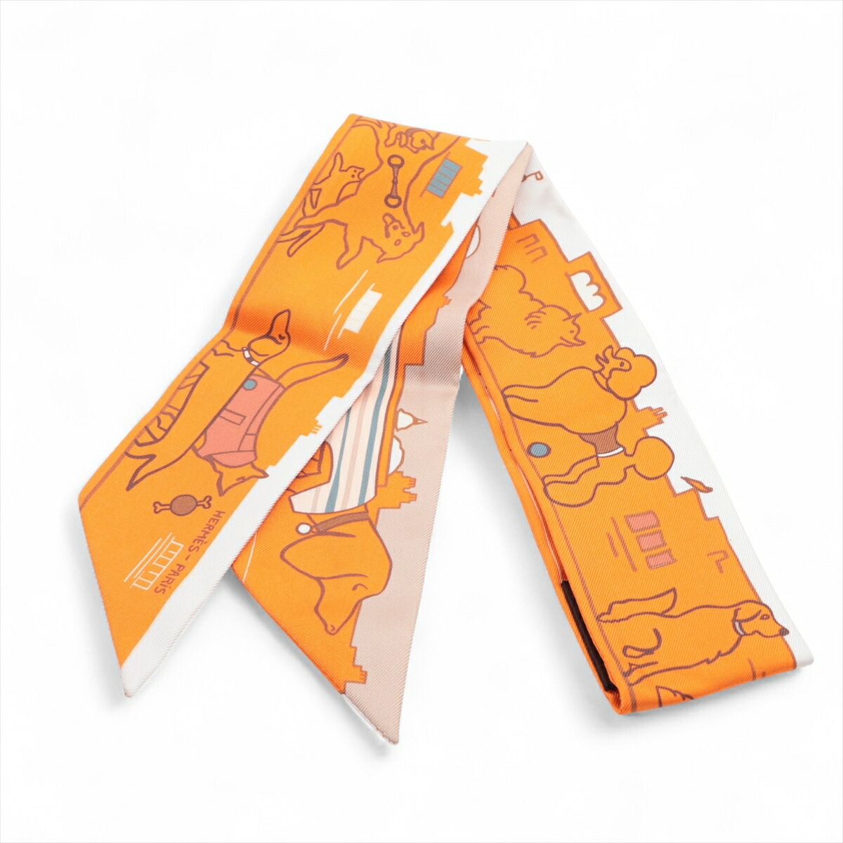 楽天市場】≪新品≫エルメス ツイリー 「colliers et chiens