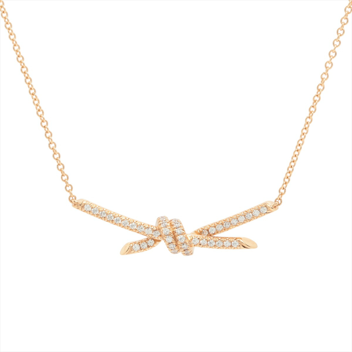 楽天市場】ティファニー ノット K18イエローゴールド ネックレス