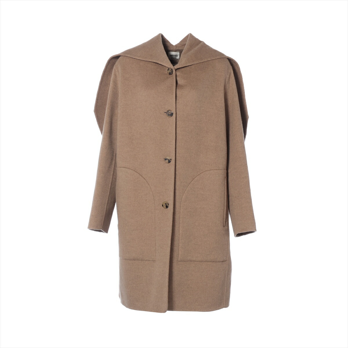 楽天市場】【エルメス】Hermes 20年 カシミヤ100% セリエボタン ロング