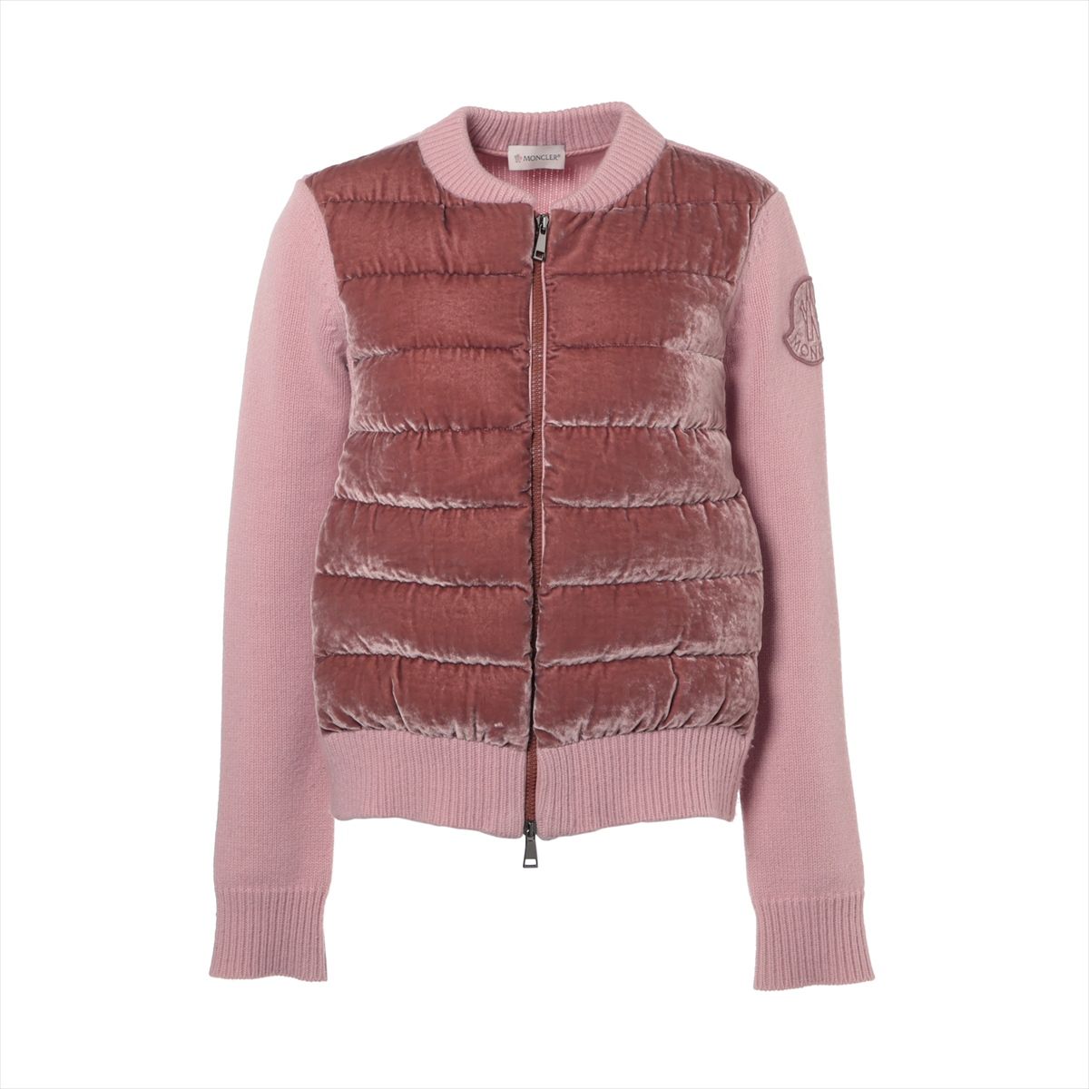 【中古】モンク軌跡 MAGLIONE 17年 絨毛 打ち倒す上衣 XS レディース サクラ色  D20939490800 天鵞絨 編み物うつり変わり コート・ジャケット-レディースファッション