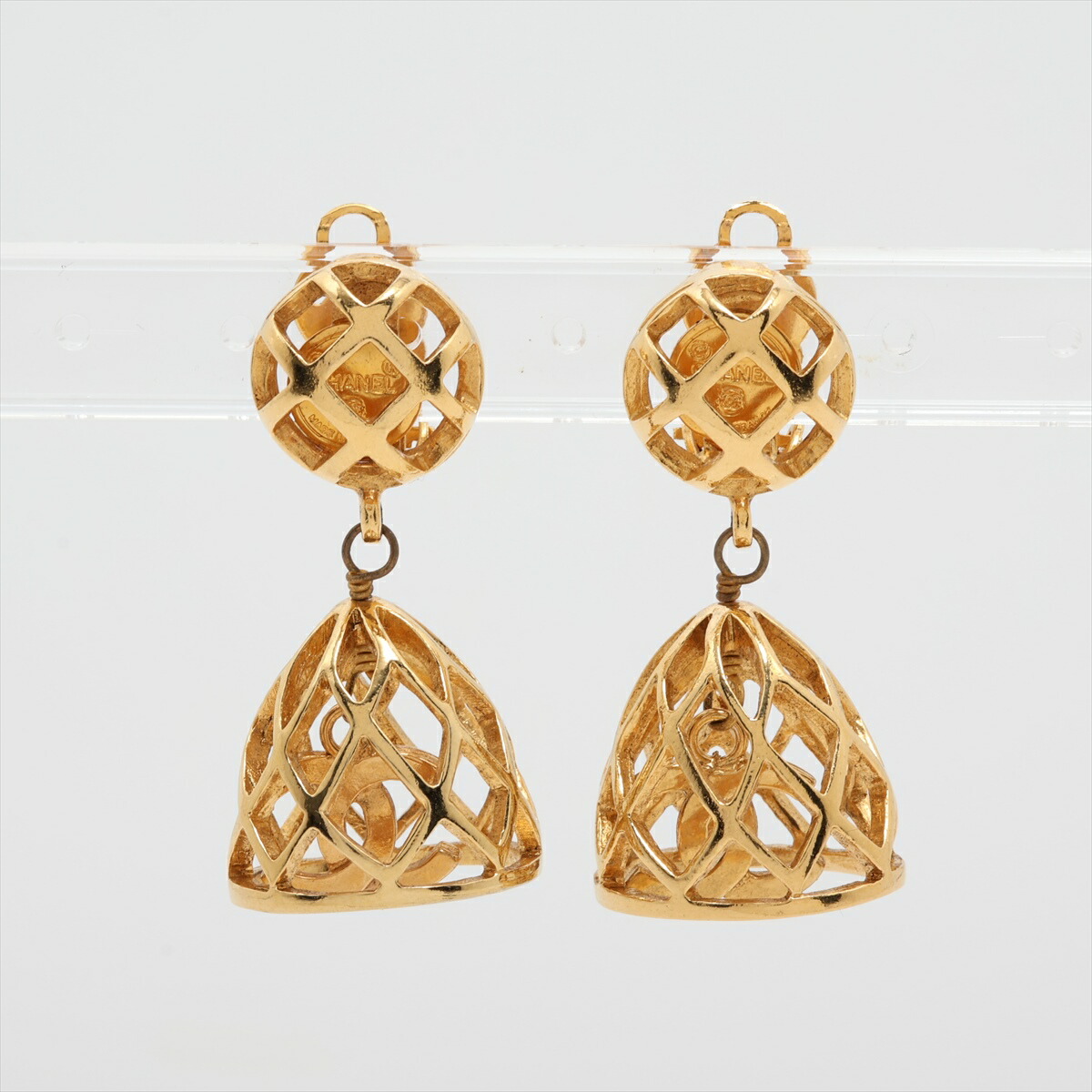 楽天市場】シャネル イヤリング ヴィンテージ 鳥かごモチーフ