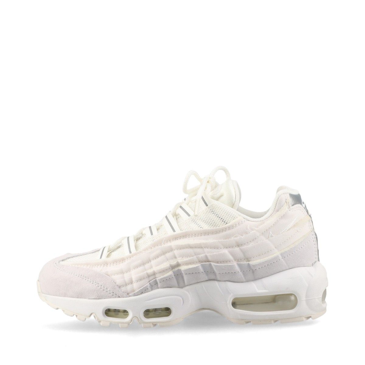 【中古】ナイキ AIR MAX 95 ファブリック スニーカー 23.5cm レディース ホワイト CU8406-100