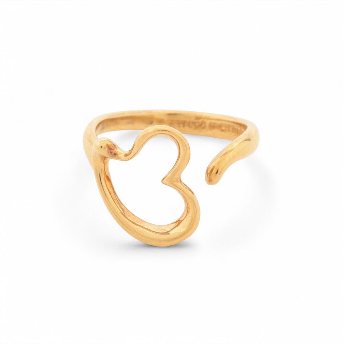 楽天市場】【中古】Tiffany＆Co. オープンハート バンドリング Pt950